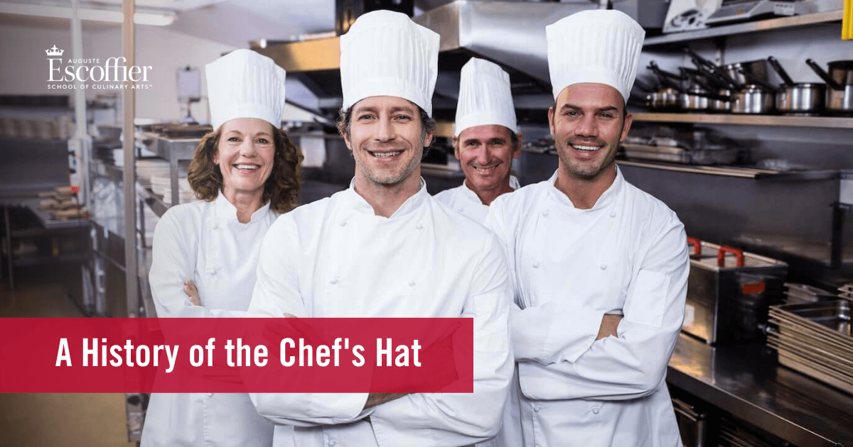 why is a chef's hat shaped the way it is