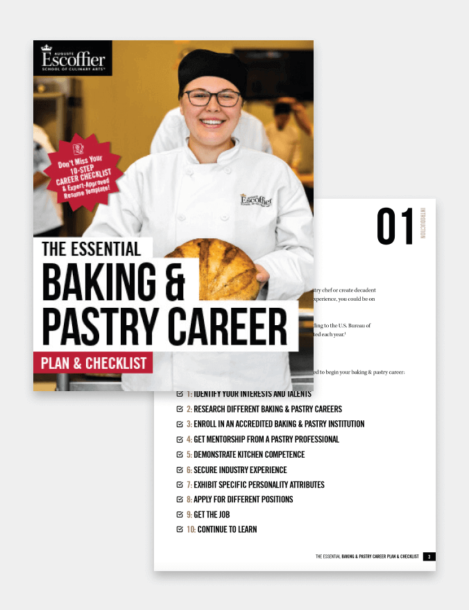 baking & pastry checklist cover page & interior page screenshots mobile