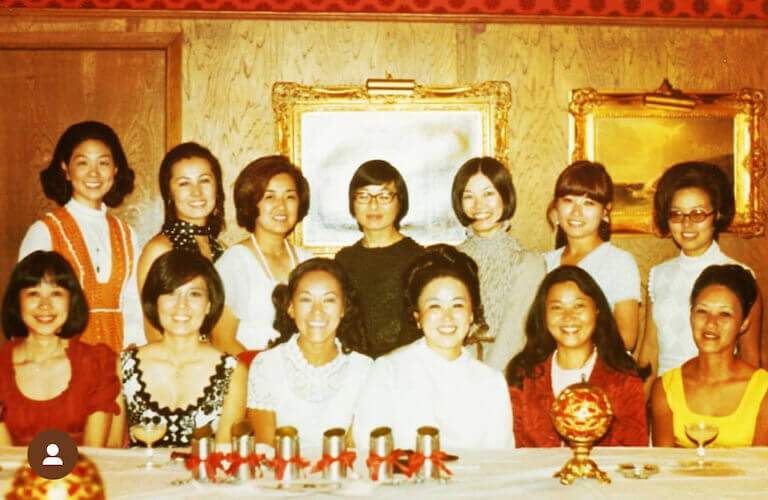 The Dames: a group of Japanese American women who cooked together and hosted elegant themed parties. 